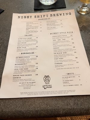 Menu photo 1 Night Shift Brewing - Lovejoy Wharf Boston, MA Menu photo 1 Night Shift Brewing - Lovejoy Wharf Boston, MA