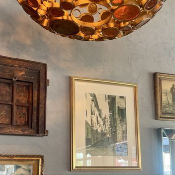 Cafe Madeleine - Love the funky light and artwork - Cafes Near Me - San Diego, California