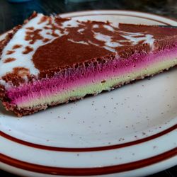 Himalaya Vegan Organic Restaurant - Himalaya flavor pie: key lime, strawberry, chocolate, coconut