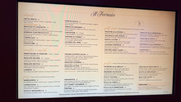 Menu photo 2 Il Fornaio Las Vegas, NV Menu photo 2 Il Fornaio Las Vegas, NV