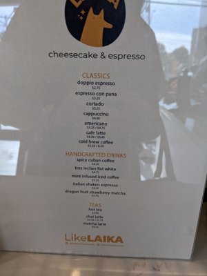 Menu photo 8 Laika Cheesecake & Espresso San Antonio, TX Menu photo 8 Laika Cheesecake & Espresso San Antonio, TX