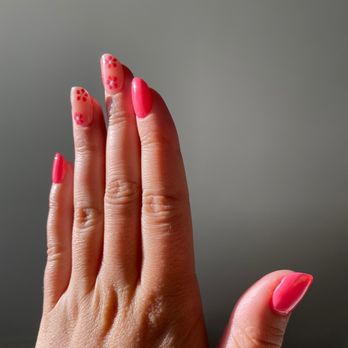 Bliss Nail Lounge - Dip nails with gel nail art - done by Amy - Nail Salons Near Me - Arlington, Virginia Bliss Nail Lounge - Dip nails with gel nail art - done by Amy - Nail Salons Near Me - Arlington, Virginia
