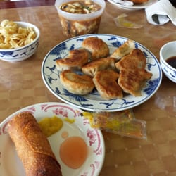Happy Star - Some appetizers... shrimp egg roll , hot and sour soup, fried dumplings