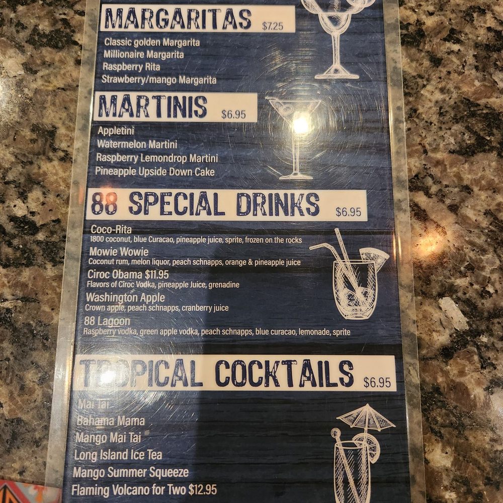 Pier 88 Boiling Seafood & Bar - Drink menu - Seafood Near Me - Chesapeake, Virginia Pier 88 Boiling Seafood & Bar - Drink menu - Seafood Near Me - Chesapeake, Virginia