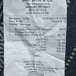 Beer Wine and Co. - The receipt