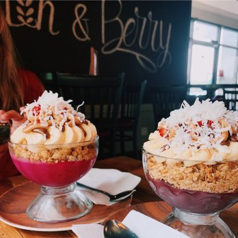Grain and Berry - Palm Harbor - Dragon Berry Bowl on the left, Grain and Berry Bowl to the right - Acai Bowls Near Me - Palm Harbor, Florida Grain and Berry - Palm Harbor - Dragon Berry Bowl on the left, Grain and Berry Bowl to the right - Acai Bowls Near Me - Palm Harbor, Florida