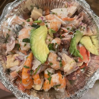 Mariscos Las Brisas - Ceviche de Pulpo Tostada - Mexican Near Me - Chino, California Mariscos Las Brisas - Ceviche de Pulpo Tostada - Mexican Near Me - Chino, California