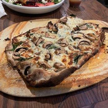 By George - White Mushroom Pizza - American Near Me - Monessen, Pennsylvania