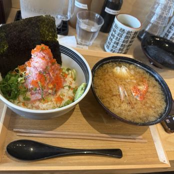Totoya - Negitoro bowl with crab miso soup - Japanese Near Me - Aiea, Hawaii Totoya - Negitoro bowl with crab miso soup - Japanese Near Me - Aiea, Hawaii