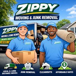 Zippy - ippy Moving & Junk Removal provides local moves, long distance moves, junk removal, and cleanouts at affordable rates. Our goal is to provid