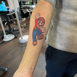 My first Mario Bros tattoo. I love it!
