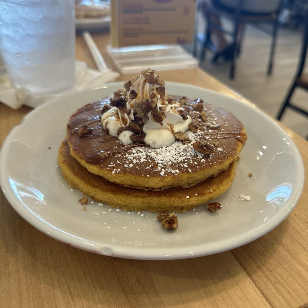 Eggsquisite Cafe - Fall pumpkin pancakes - Breakfast & Brunch Near Me - McKinney, Texas