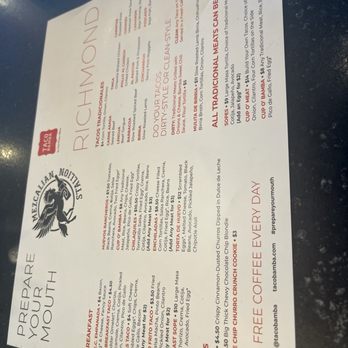 Taco Bamba Richmond - Menu - Tacos Near Me - Richmond, Virginia