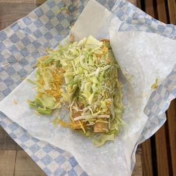 El Indio Mexican Restaurant - Dos taquitos with everything. - Mexican Near Me - San Diego, California