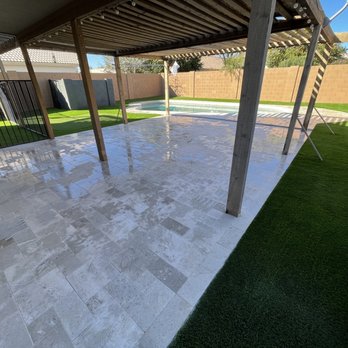 Israel & Sons Landscaping - Travertine and turf - Landscaping Near Me - Chandler, Arizona Israel & Sons Landscaping - Travertine and turf - Landscaping Near Me - Chandler, Arizona