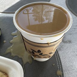 Over filled latte Over filled latte