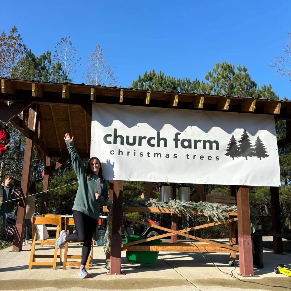 Church Farm Christmas Trees - Sign - Christmas Trees Near Me - Pell City, Alabama
