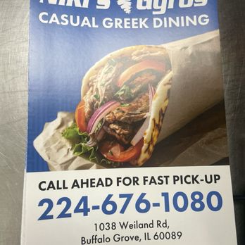 Niki’s Gyros - Fast Food Near Me - Buffalo Grove, Illinois