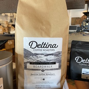 Deltina Coffee Roasters - a bag of coffee on a counter - Coffee & Tea Near Me - Oceano, California