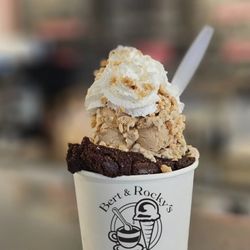 Bert & Rocky's Cream Company - Hot Fudge Brownie Sundae (with our homemade brownies!)