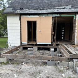 Regional Contractor Services - Exposed floor after 200 sf room demolition