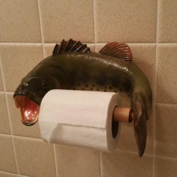 Daven Haven Lodge - Awesome fish toilet paper holder - Venues & Event Spaces Near Me - Grand Lake, Colorado