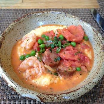 Husk - Shrimp and grits. - American Near Me - Charleston, South Carolina Husk - Shrimp and grits. - American Near Me - Charleston, South Carolina