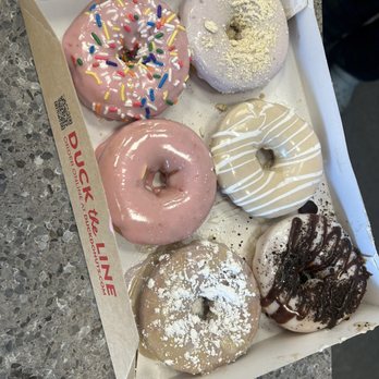 Duck Donuts - Strawberry Confetti, Strawberry Dipped, Peanut Butter Paradise, Cookies & Cream, Blueberry Pancake, Blueberry Streusel - Donuts Near Me - Woodbridge, Virginia Duck Donuts - Strawberry Confetti, Strawberry Dipped, Peanut Butter Paradise, Cookies & Cream, Blueberry Pancake, Blueberry Streusel - Donuts Near Me - Woodbridge, Virginia
