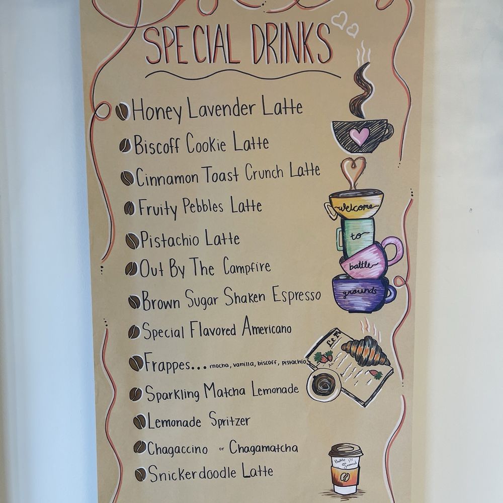 Battle Grounds - Menu - Coffee & Tea Near Me - Englishtown, New Jersey