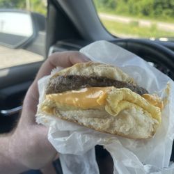 Debbie's Snack Bar - Sausage egg and cheese biscuit