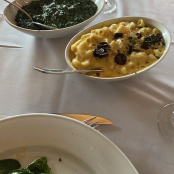Ocean Prime - Black Truffle Mac & Cheese & Creamed Spinach - Seafood Near Me - Tampa, Florida