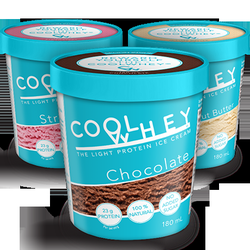 Healthy You Supplements and Nutrition - Chill out with some Cool Whey protein ice cream. 23g of protein, NO sugar. Strawberry, Peanut butter and Chocolate.