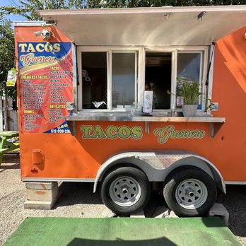 Tacos Guerrero - a taco truck parked in a parking lot - Mexican Near Me - Austin, Texas