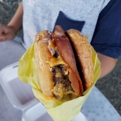 Little Bear Drive-In - The King Burger minus the veggies.