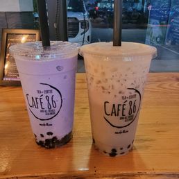 Ube Monster Milkshake & Ube Milk Tea Ube Monster Milkshake & Ube Milk Tea