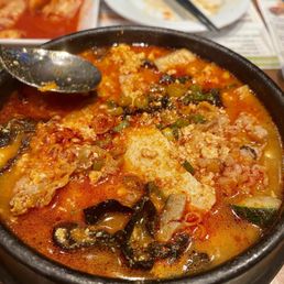 Spicy Beef Soft Tofu / 차돌 순두부 | 牛胸肉豆花汤