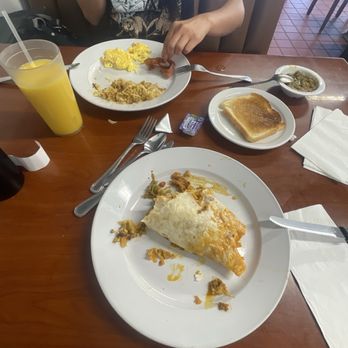 Mama's Kitchen - Handheld breakfast burrito Two eggs and bacon - New Mexican Cuisine Near Me - Gallup, New Mexico