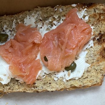 Pour Richard's Distillery - Lox on ciabatta roll - Cafes Near Me - Devon, Pennsylvania
