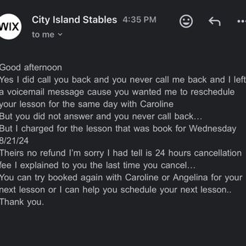 Bronx Equestrian Center - They Never called back or left voicemail. - Horseback Riding Near Me - The Bronx, New York