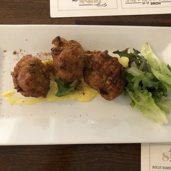 Farm Bell Kitchen - Crab Beignets - Southern Near Me - Charlottesville, Virginia Farm Bell Kitchen - Crab Beignets - Southern Near Me - Charlottesville, Virginia