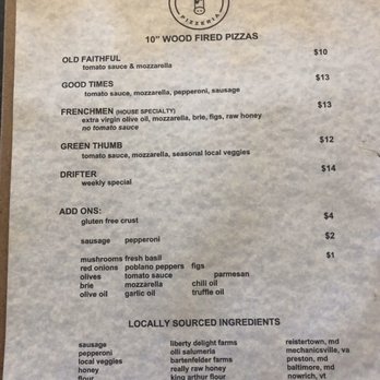 1623 Brewing - Pizza truck menu - Breweries Near Me - Eldersburg, Maryland