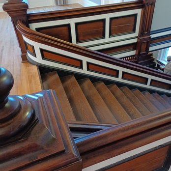 Broadgauge - Staircase from the ballroom - American Near Me - Petersburg, Illinois Broadgauge - Staircase from the ballroom - American Near Me - Petersburg, Illinois
