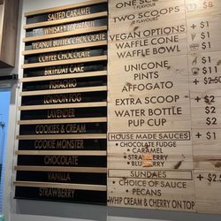 Parlour Ice Cream - Menu