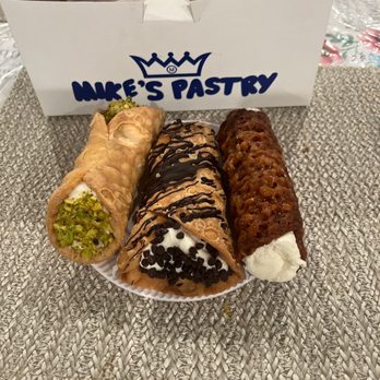 Mike's Pastry - Florentine Cannoli, Chocolate Chip Cannoli, Pistachio Cannoli deliciousness from Boston to NYC. - Bakeries Near Me - Boston, Massachusetts Mike's Pastry - Florentine Cannoli, Chocolate Chip Cannoli, Pistachio Cannoli deliciousness from Boston to NYC. - Bakeries Near Me - Boston, Massachusetts