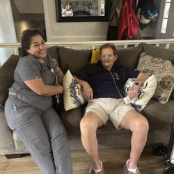 Gentiva Hospice - Elle and Dad!