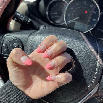 Lush Nail Bar - Almond full set with pink French - Waxing Near Me - Virginia Beach, Virginia Lush Nail Bar - Almond full set with pink French - Waxing Near Me - Virginia Beach, Virginia
