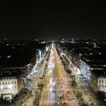 L'Arc de Triomphe - View of Champs-Elysees at night. - Landmarks & Historical Buildings Near Me - Paris, 75 L'Arc de Triomphe - View of Champs-Elysees at night. - Landmarks & Historical Buildings Near Me - Paris, 75