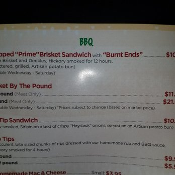 Big Ange's Eatery - I know. "Prices are subject to change." I could have bought a small steak for the $12.95 I paid. My end got burnt all right! Never again! - Sandwiches Near Me - Arlington Heights, Illinois