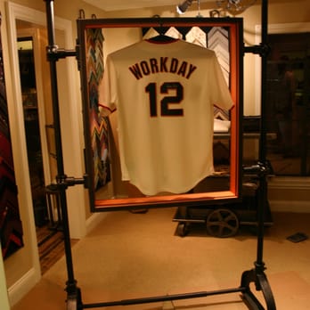 Gregory Frame Shoppe - Freestanding Framed Jersey--designed and built by John Gregory - Framing Near Me - Pleasanton, California Gregory Frame Shoppe - Freestanding Framed Jersey--designed and built by John Gregory - Framing Near Me - Pleasanton, California