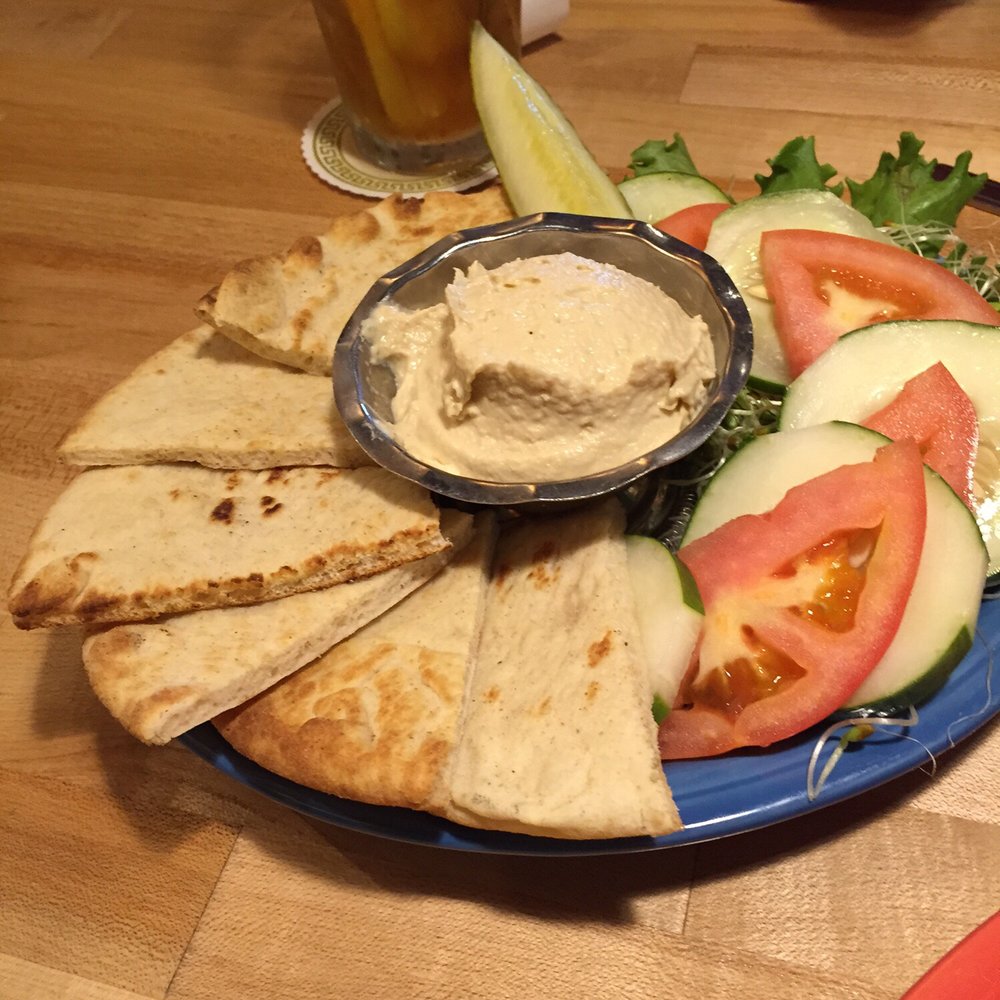 Colophon Cafe - Delicious humus platter. - Salad Near Me - Bellingham, Washington